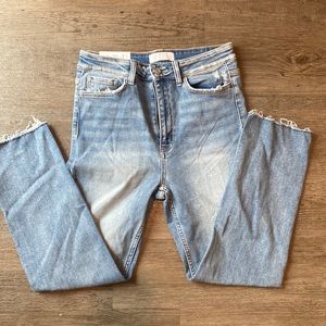 Vici Thalia super high rise classic straight vervet denim